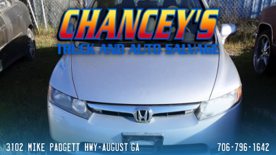 honda accord a honda accord sits in salvage after a wreck